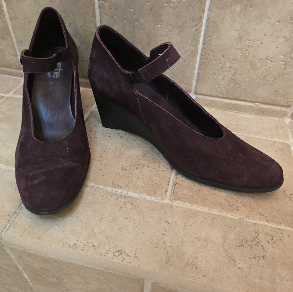 Arche Women's Purple Wedge Shoes